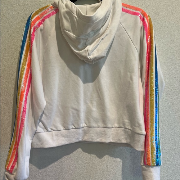 Queen of Sparkles Rainbow Half Zip Hoodie – Size XS - Picture 7 of 8